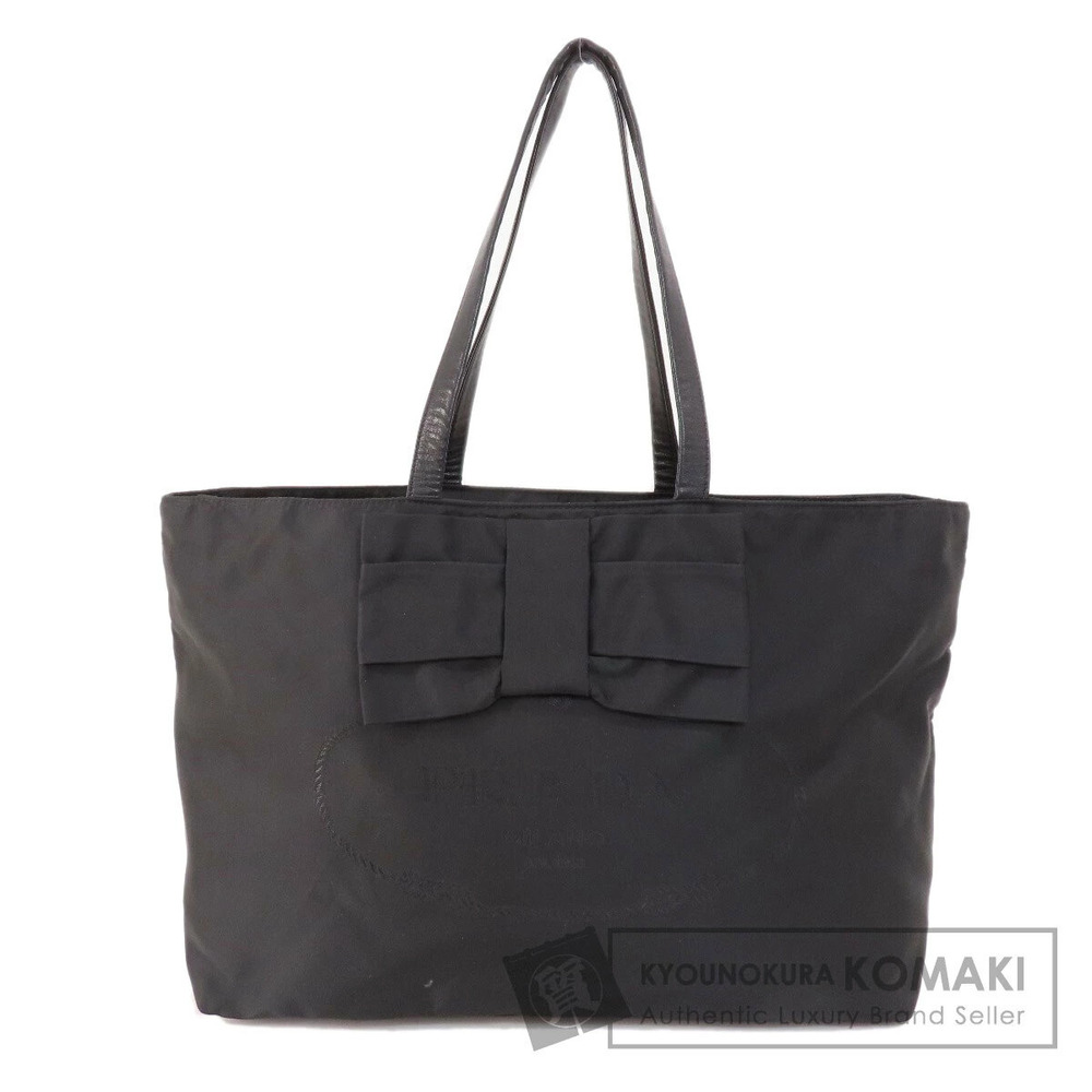 Prada Tessuto Bow Tote black distinctive front bow